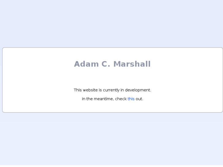 www.adamcmarshall.com