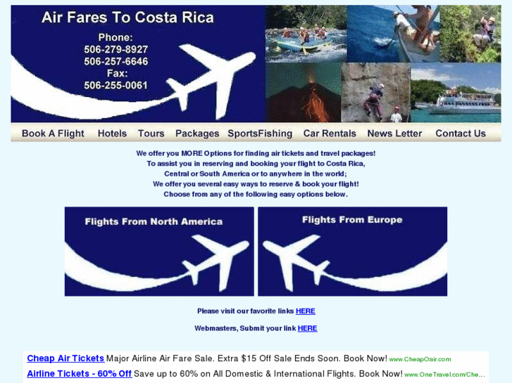 www.airfarestocostarica.com