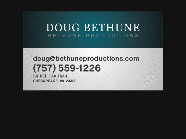 www.bethuneproductions.com