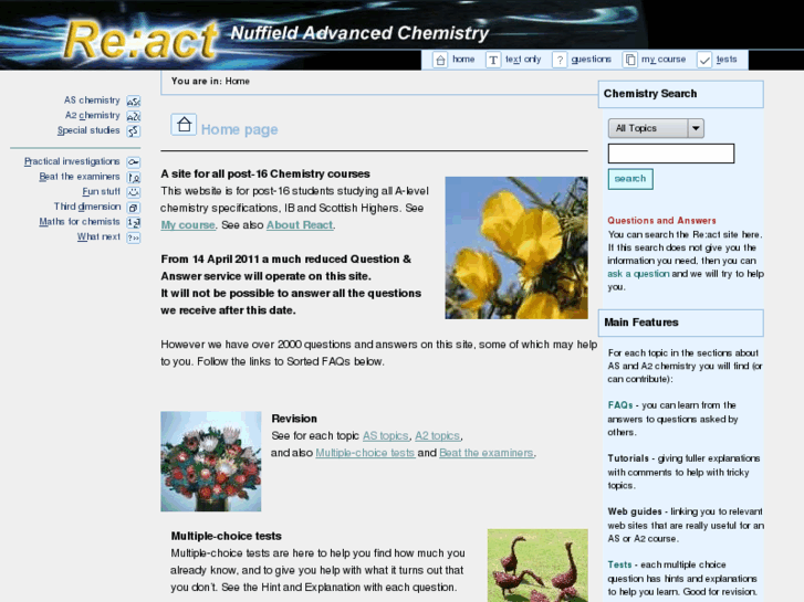 www.chemistry-react.org