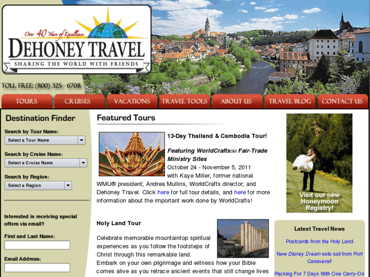 www.dehoneytravel.com