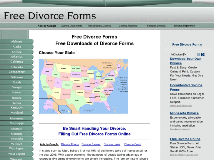 www.free-divorce-forms.net