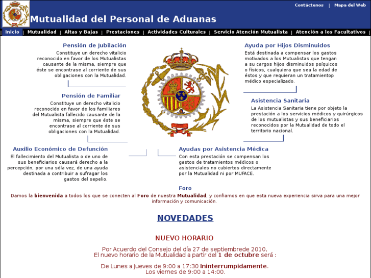 www.mutualidadaduanas.com