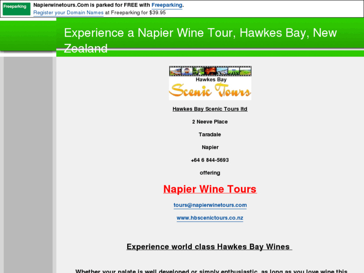 www.napierwinetours.com