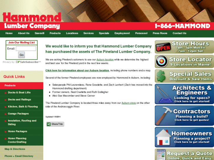 www.pinelandlumber.com
