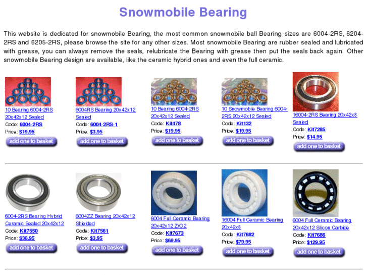 www.snowmobilebearing.com