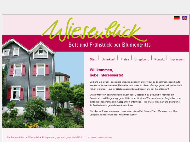 www.wiesenblick-bedandbreakfast.info