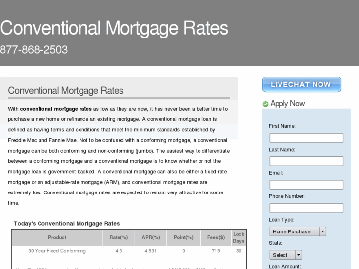 www.conventionalmortgagerates.com