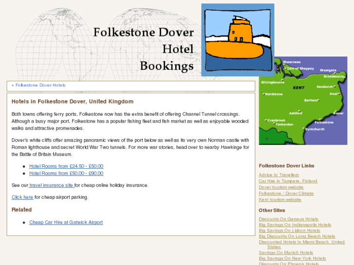 www.folkestone-dover-hotels.co.uk