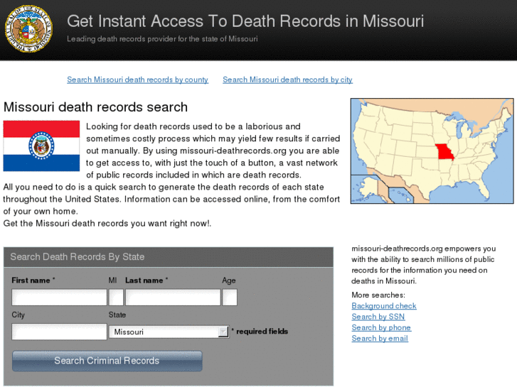 www.missouri-deathrecords.org