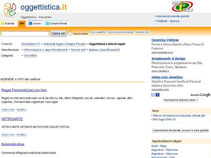 www.oggettistica.it