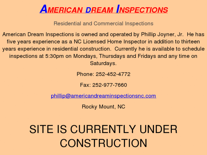 www.americandreaminspectionsnc.com