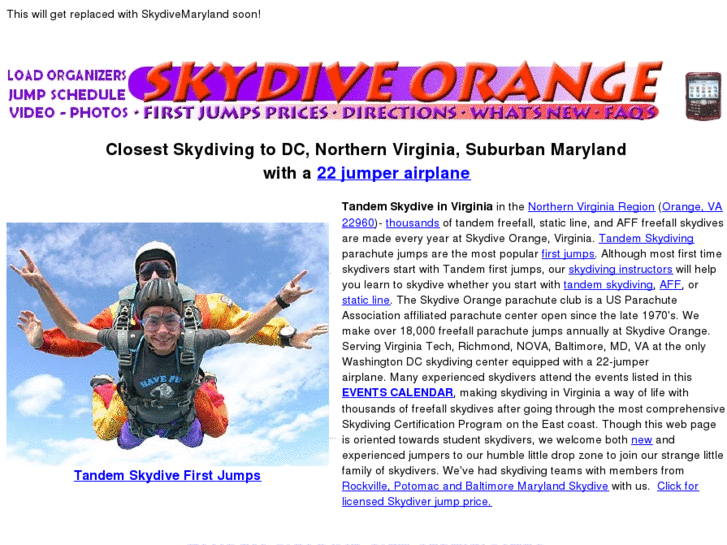 www.skydivemaryland.com