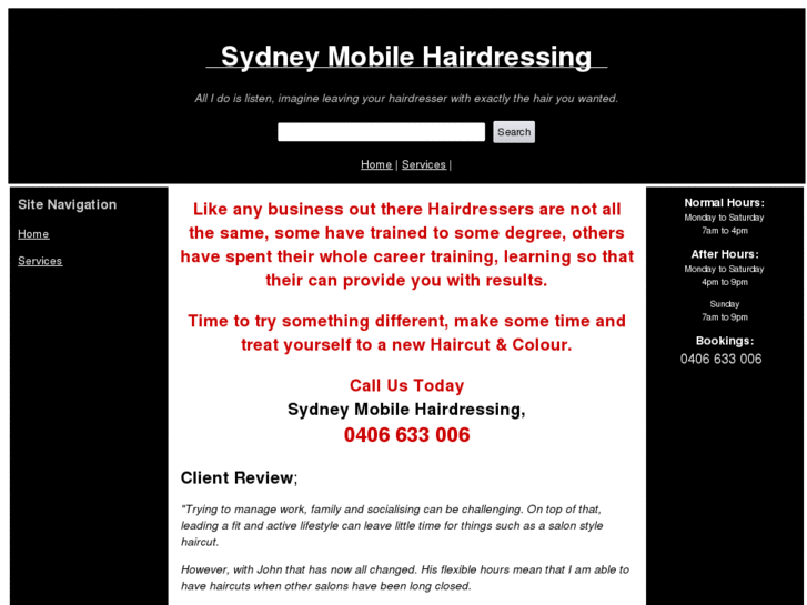 www.sydneymobilehairdressing.com