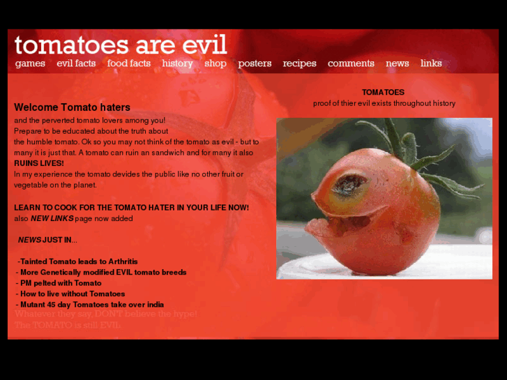 www.tomatoesareevil.com