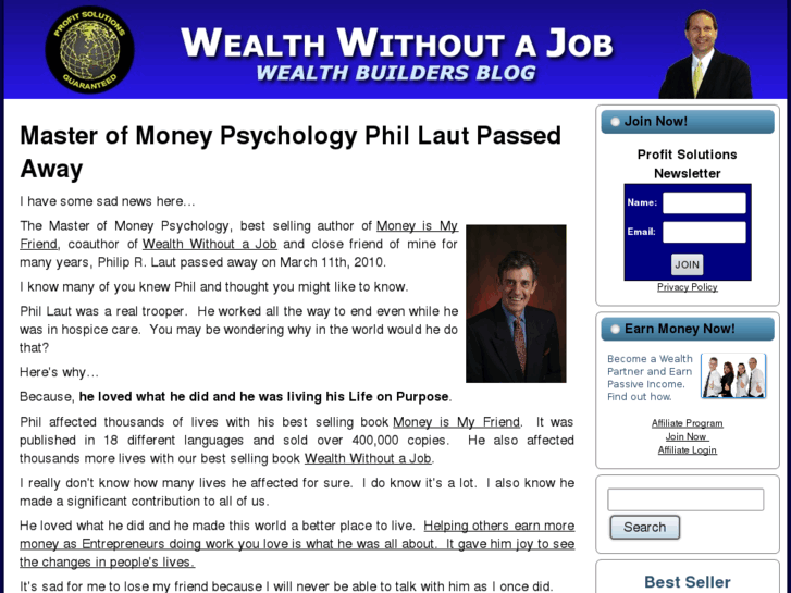 www.wealthwithoutajob.info