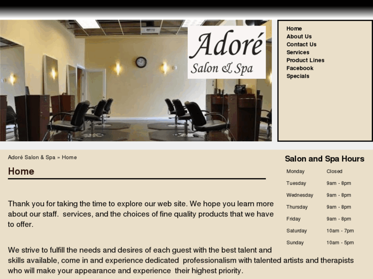 www.adoresalonspa.com