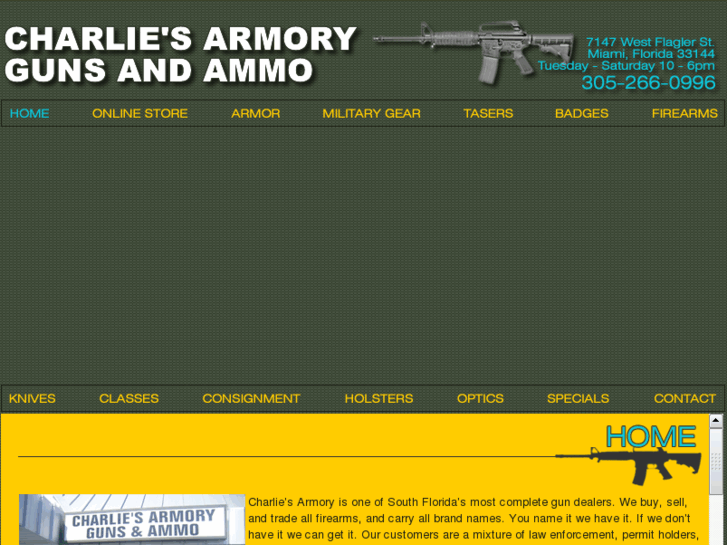 www.charliesarmory.com