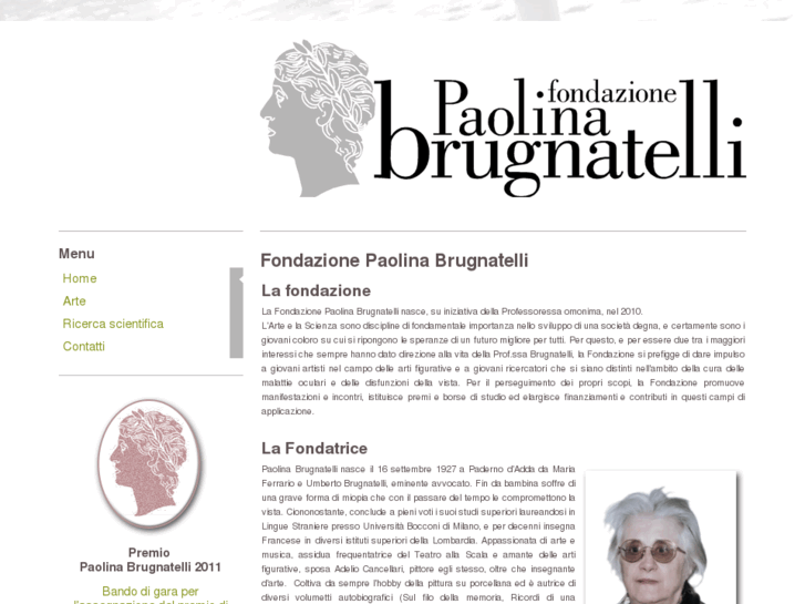 www.fondazionepaolinabrugnatelli.org