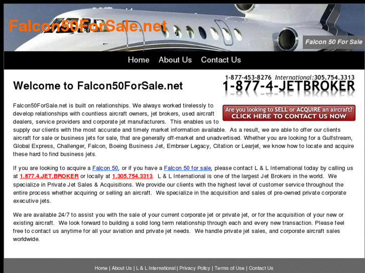 www.falcon50forsale.net