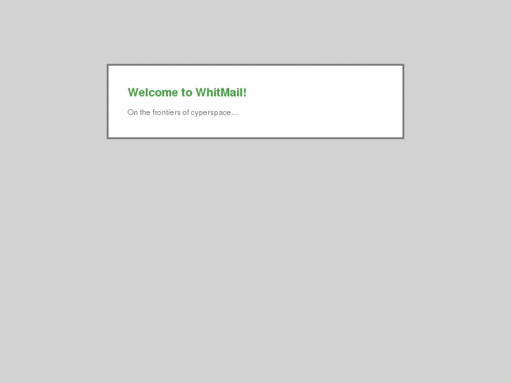 www.whitmail.net