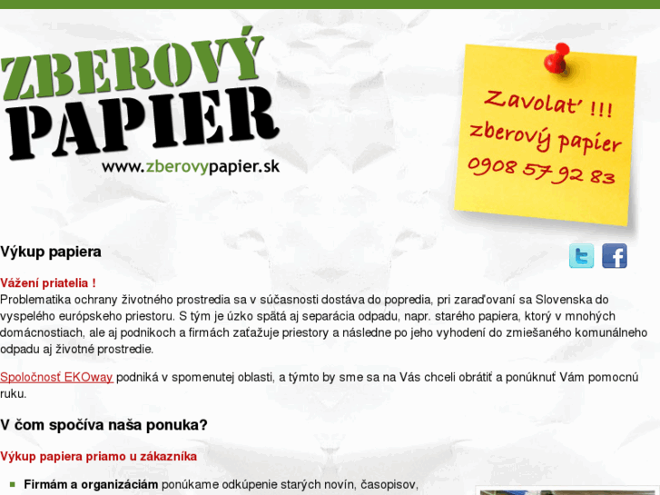 www.zberovypapier.sk