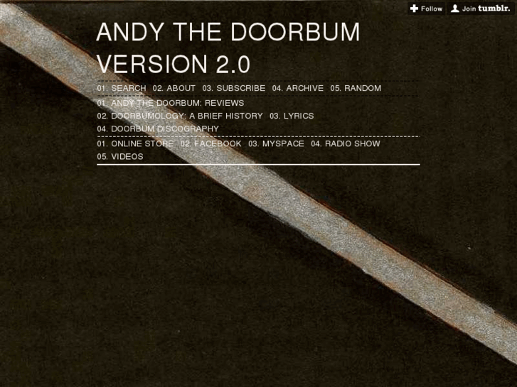 www.andythedoorbum.com