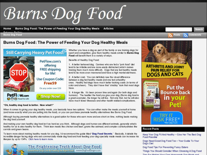 www.burnsdogfood.com