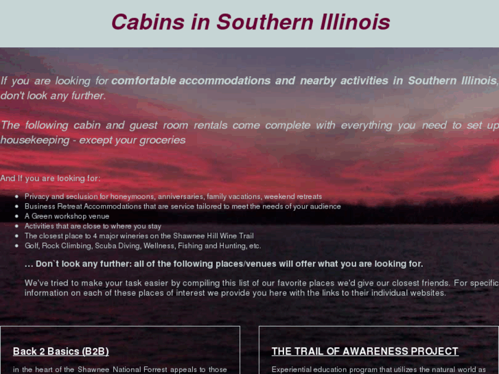 www.cabinsouthernillinois.com