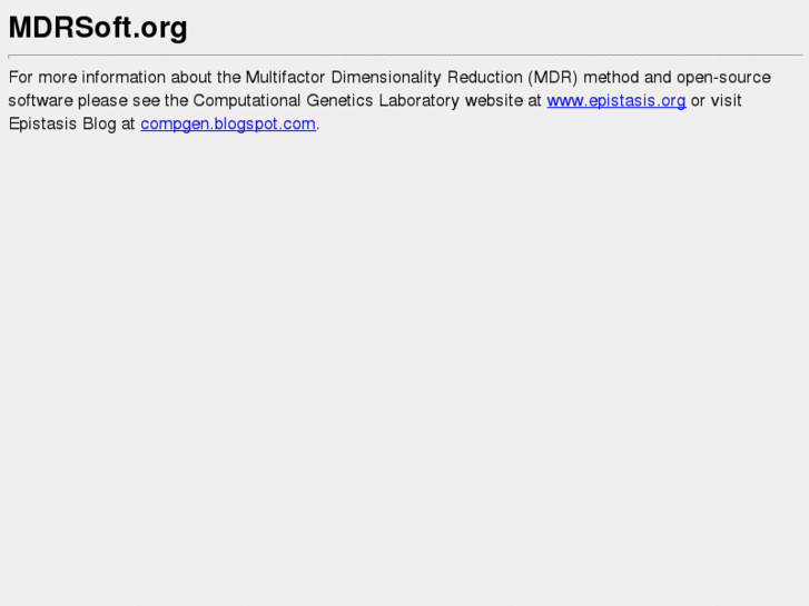 www.mdrsoft.org