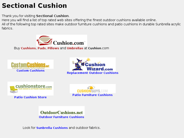 www.sectionalcushion.com