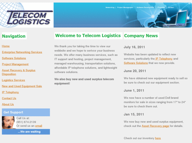 www.telecomlogistics.net