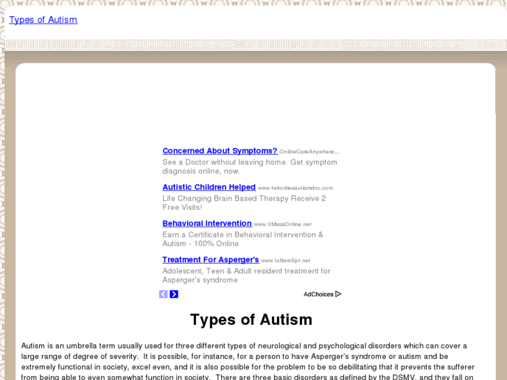 www.typesofautism.com