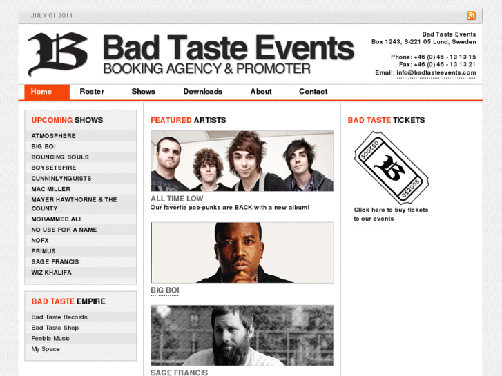 www.badtasteevents.com