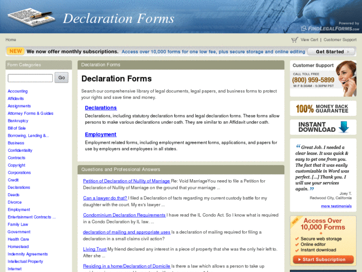 www.declarationforms.com