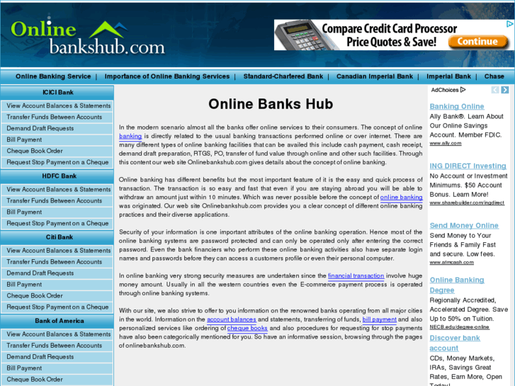 www.onlinebankshub.com