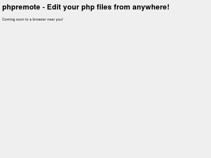www.phpremote.com