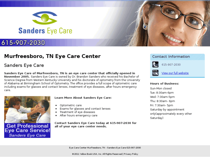 www.sanderseyecare.net