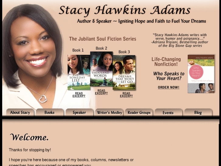 www.stacyhawkinsadams.com