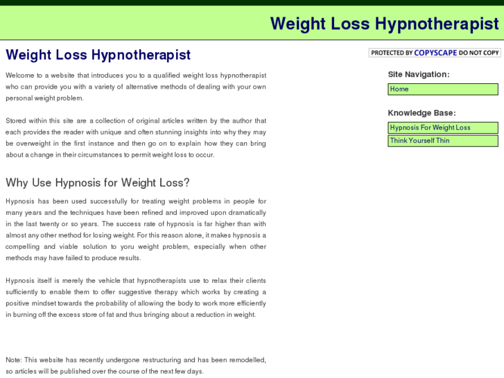 www.weightlosshypnotherapist.com