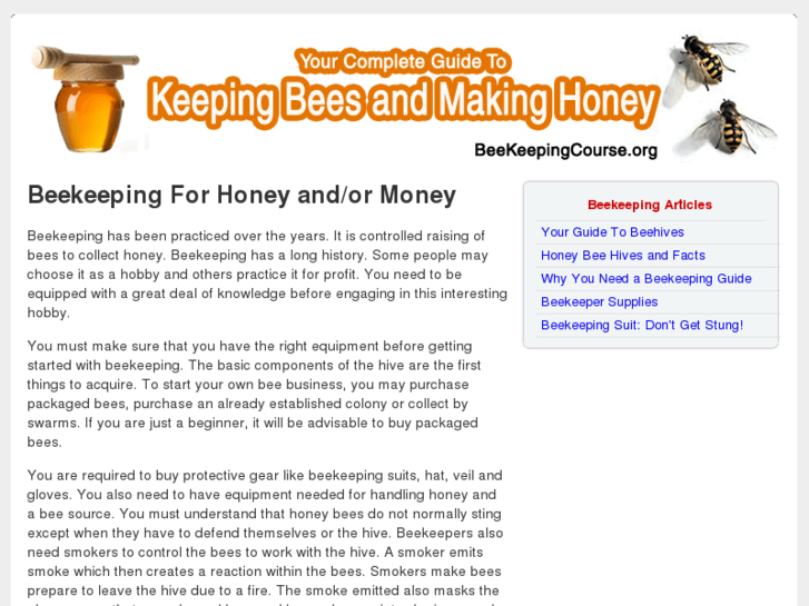 www.beekeepingcourse.org