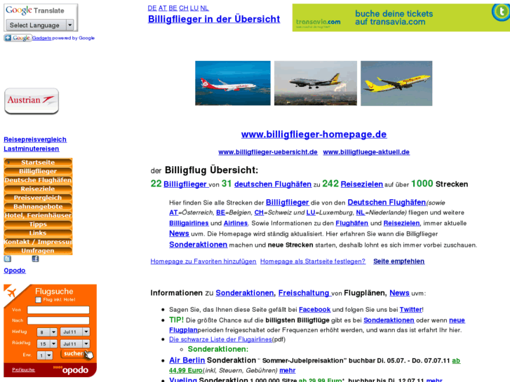 www.billigflieger-homepage.de