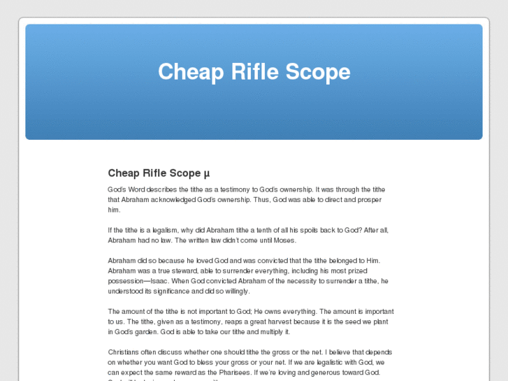 www.cheapriflescope.com