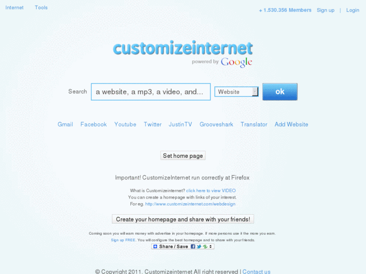 www.customizeinternet.com