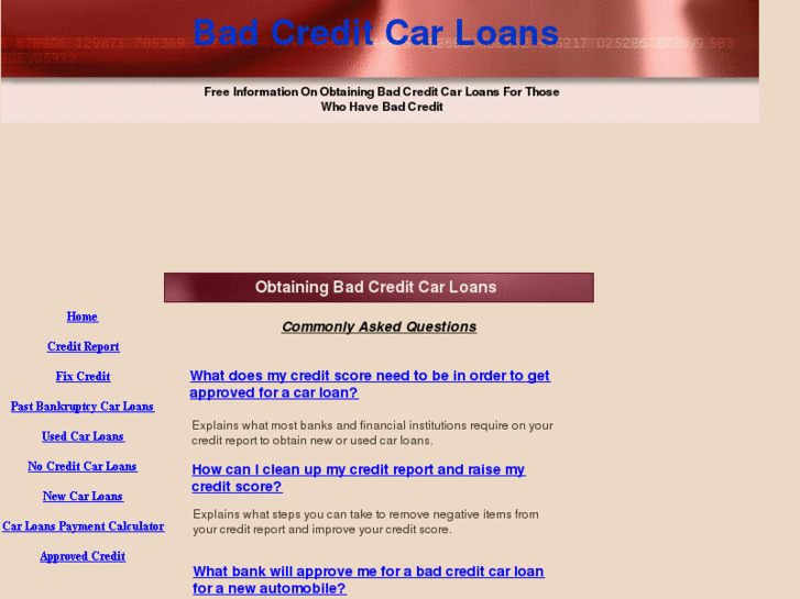 www.getbadcreditcarloan.info