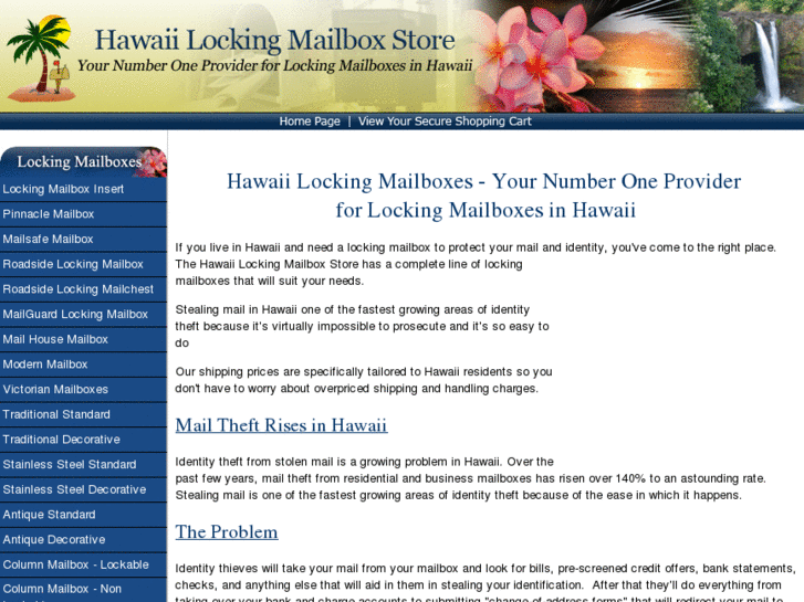 www.hawaiilockingmailboxstore.com