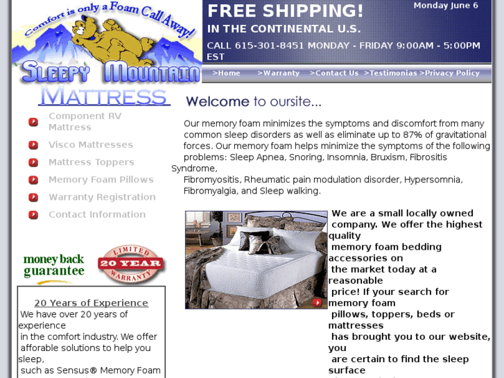 www.sleepymountainmattress.com