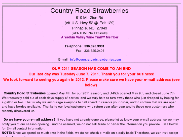 www.countryroadstrawberries.com