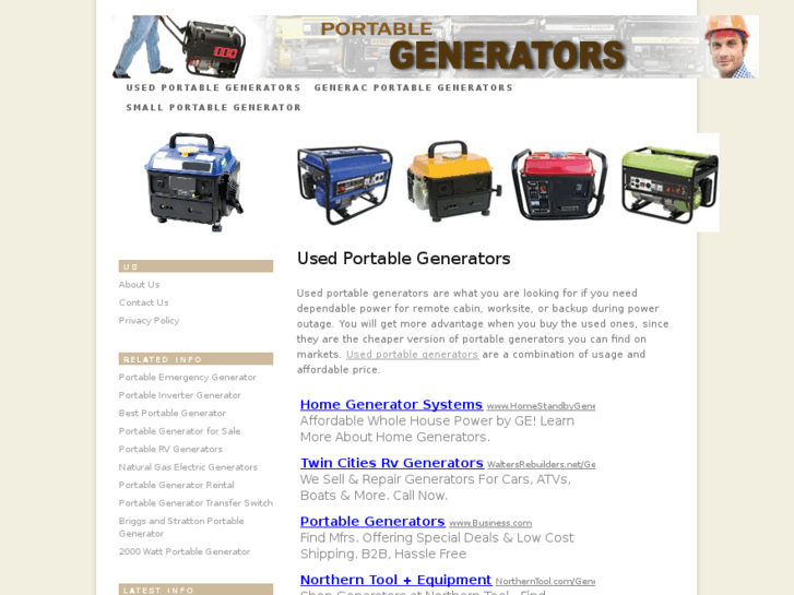 www.usedportablegenerators.org