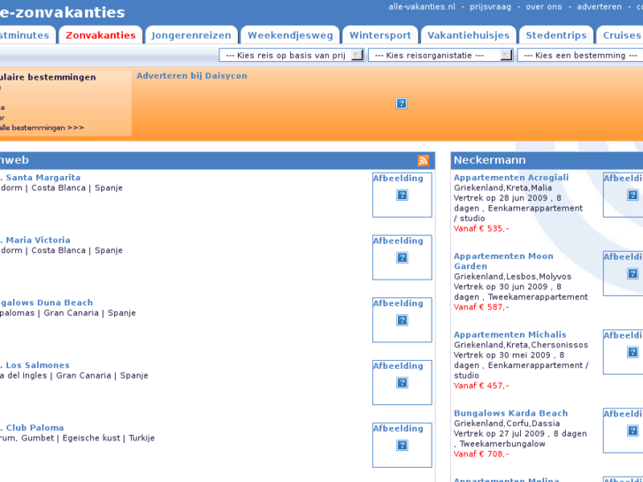 www.alle-zonvakanties.nl